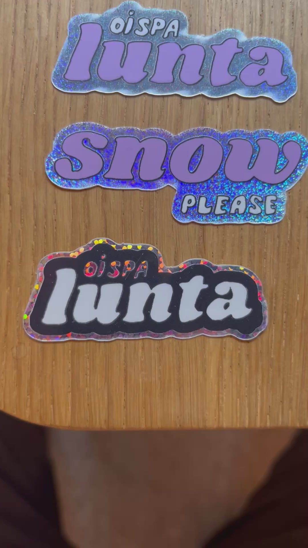 Snow please- sticker lilac